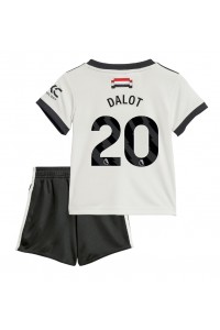 Manchester United Diogo Dalot #20 Jalkapallovaatteet Lasten Kolmas peliasu 2024-25 Lyhythihainen (+ Lyhyet housut)